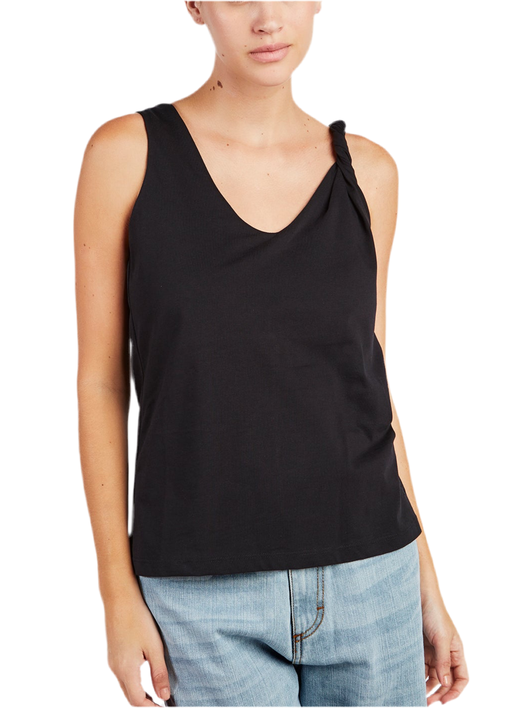 CANOTTA JERSEY NERO