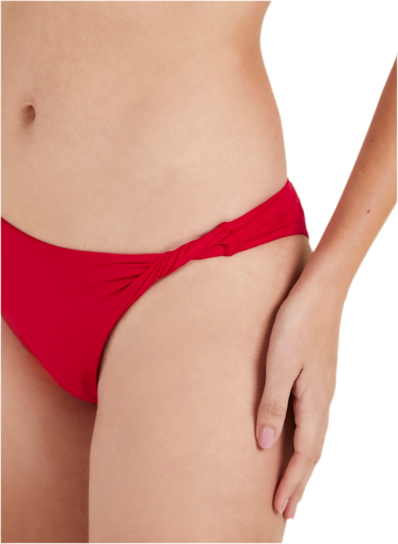 BIKINI MONOSPALLA NODO ROSSO