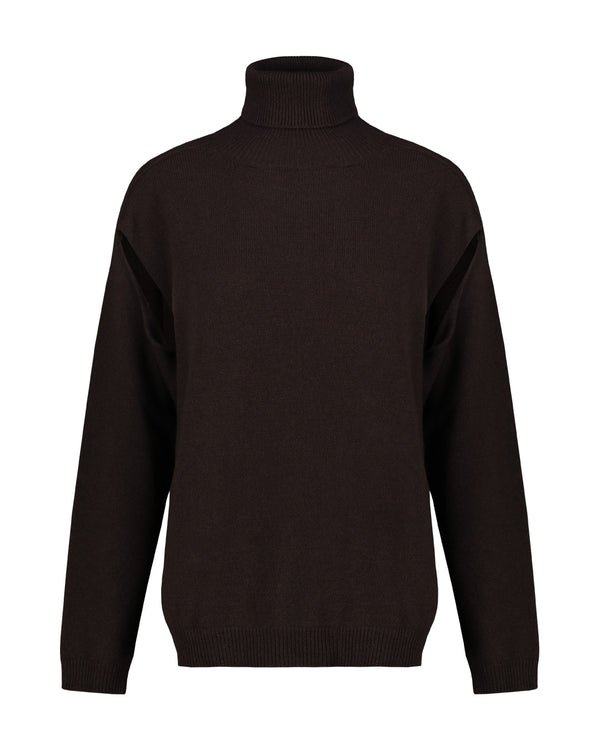 CREW NECK CASHMERE BLEND SWEATER