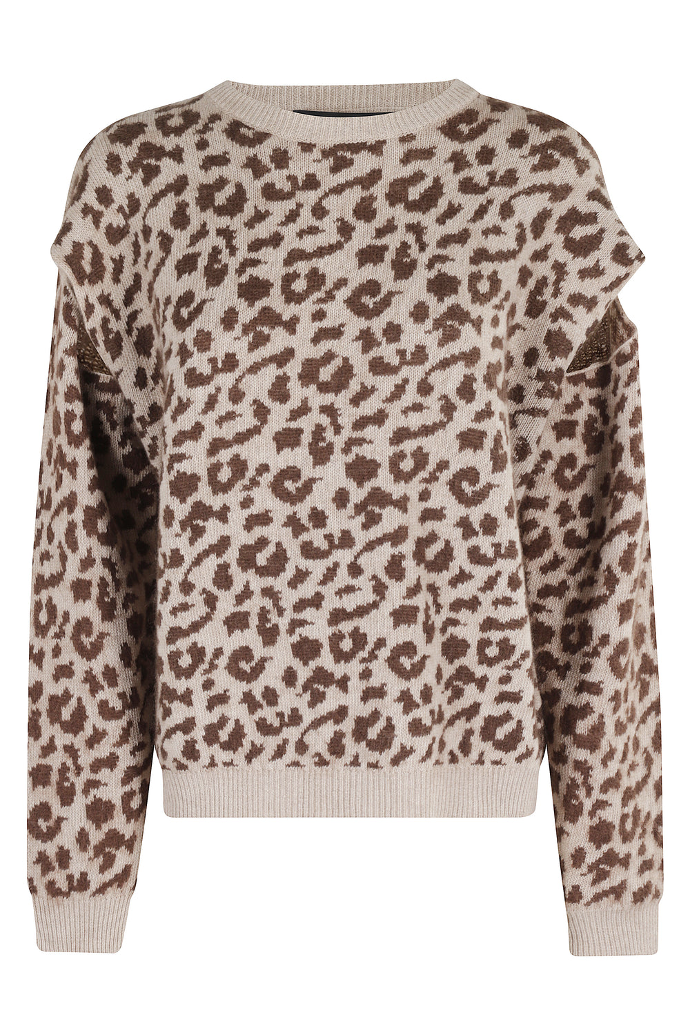 MAGLIA MACULATA CUT CREW NECK