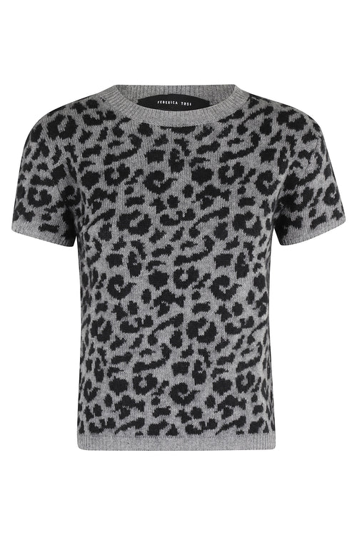 CREW NECK SPOTTED SHORT SLEEVE