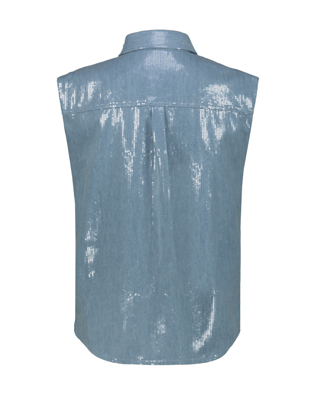 CAMICIA DENIM PAILLETTES