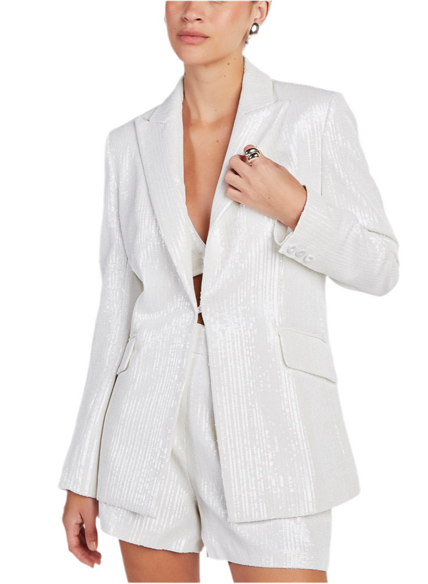 BLAZER RAFIA PAILETTES
