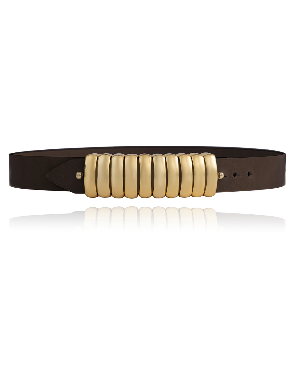 ベルト FEDERICA TOSI Woman Belt Beige FTI24CT04 FANGO ORO BOLD BELT GOLD – FEDERICA TOSI