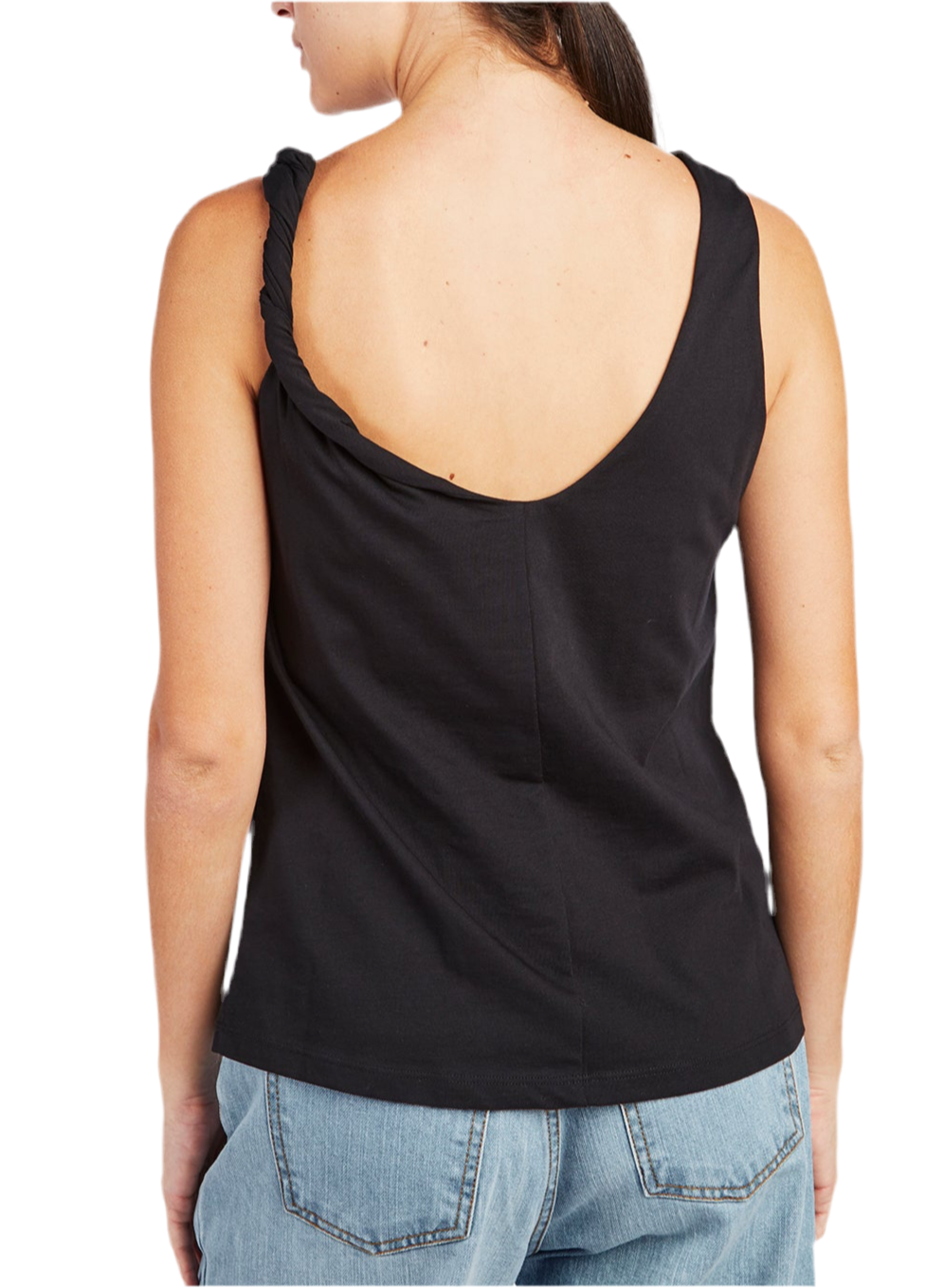 CANOTTA JERSEY NERO