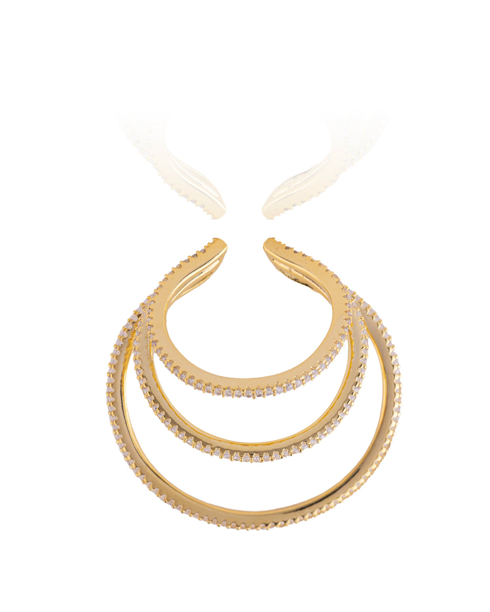 EAR CUFF JADE GOLD