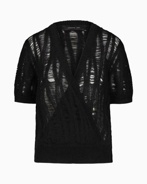 MAGLIA INCROCIATA MOHAIR