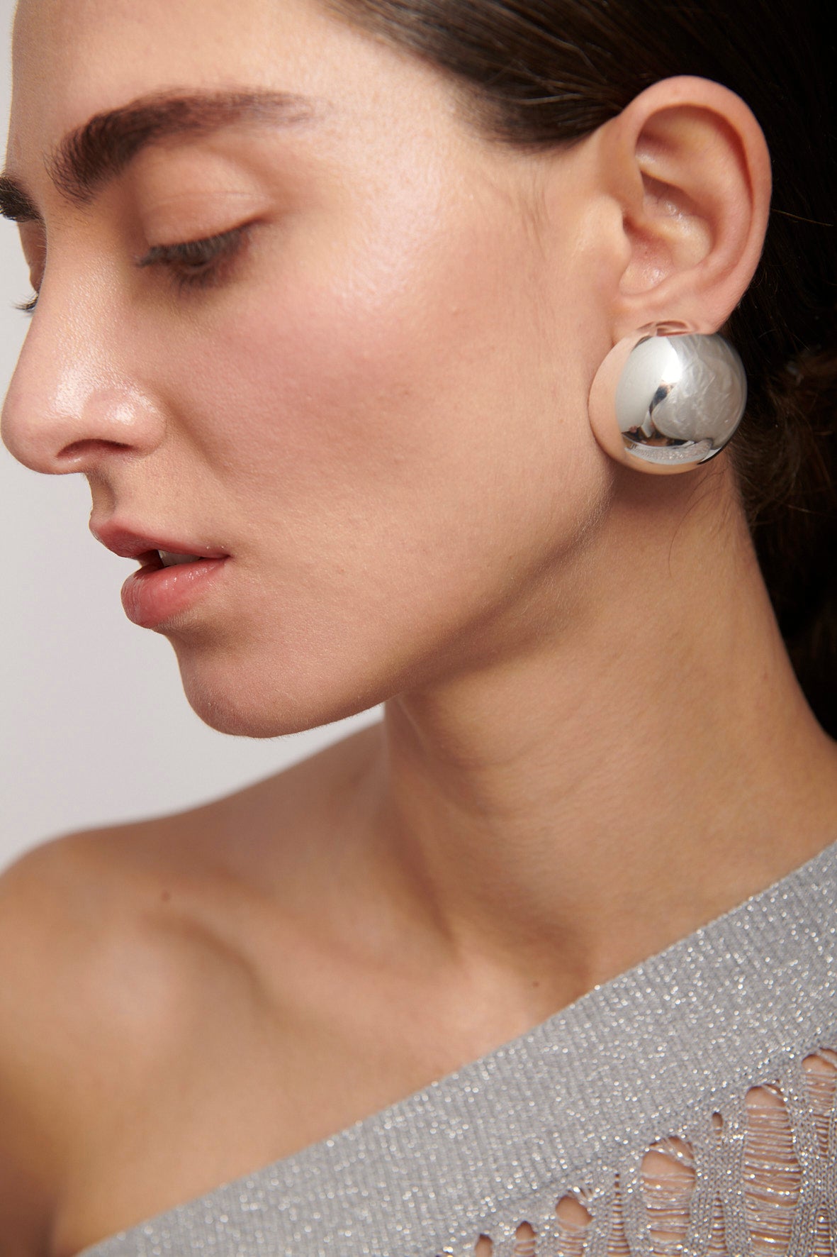 EARRING LUNA SILVER