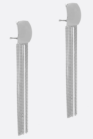 EARRING JULIE LONG SILVER