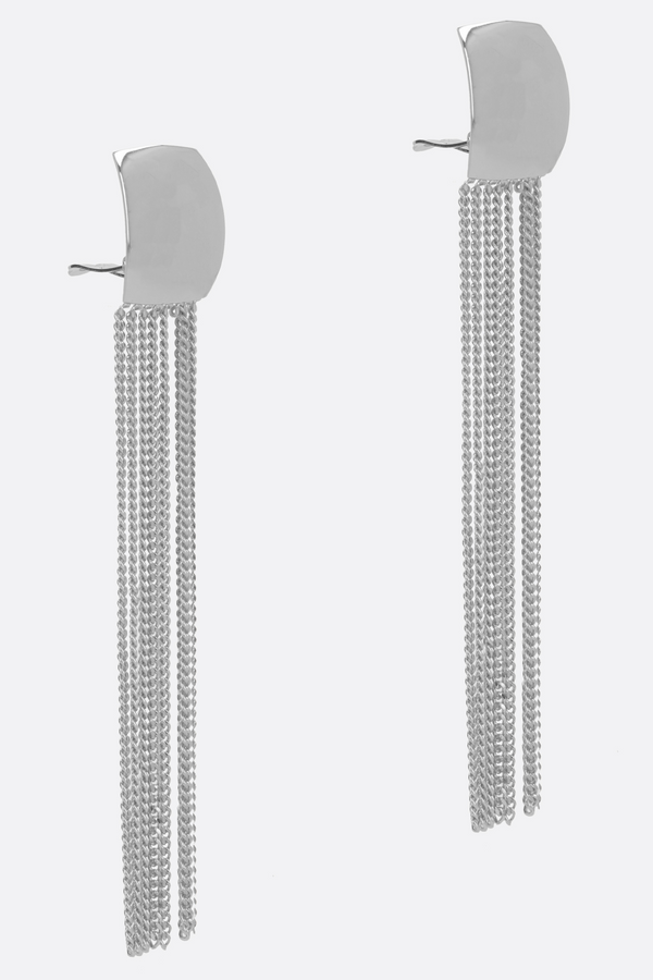 EARRING JULIE LONG SILVER