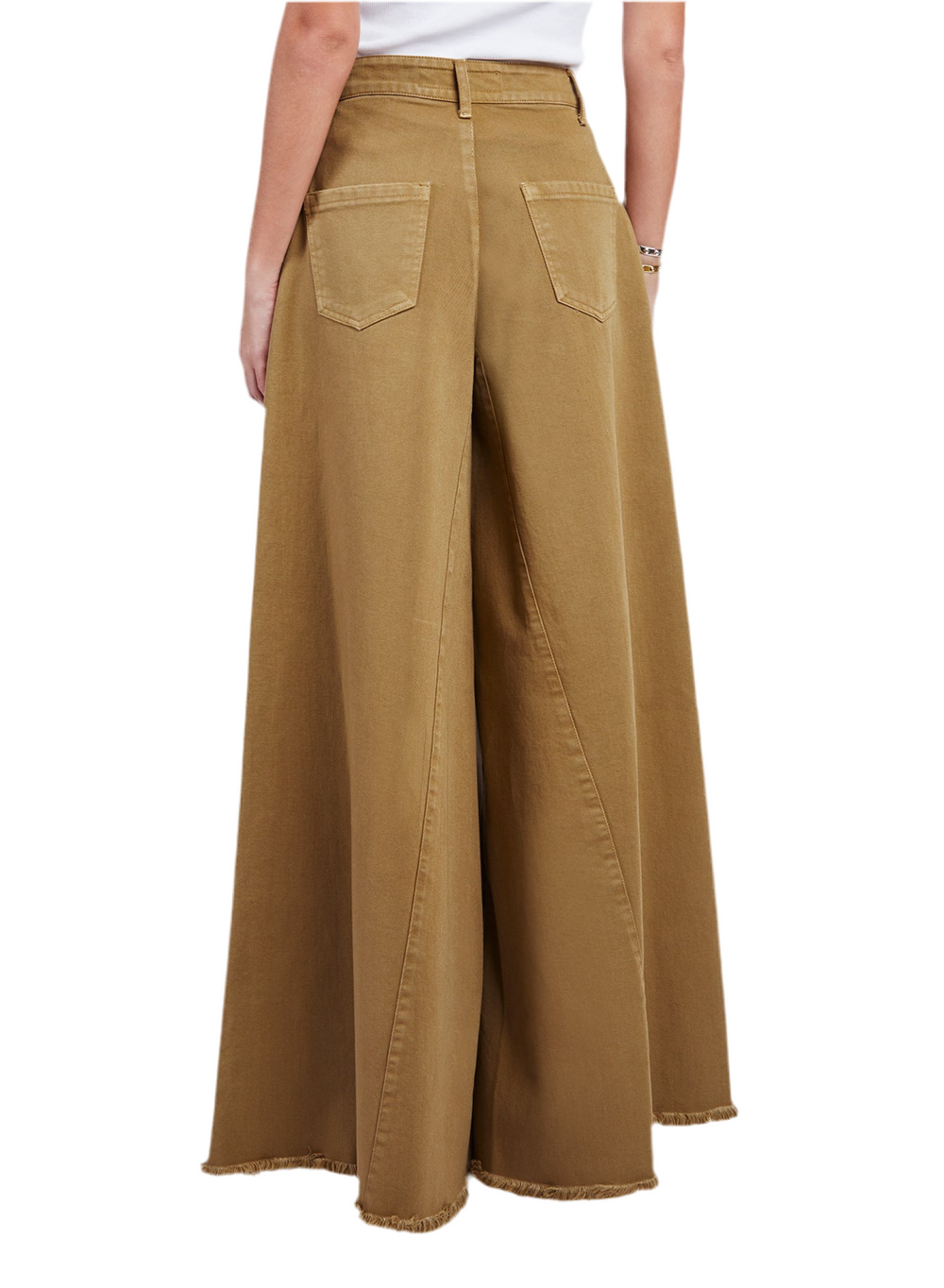 JEANS WIDE BULL DENIM KAKI