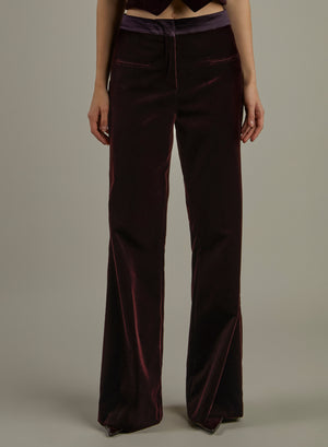 PANTALONE TASCHE A FILETTO VELLUTO PONTOGLIO