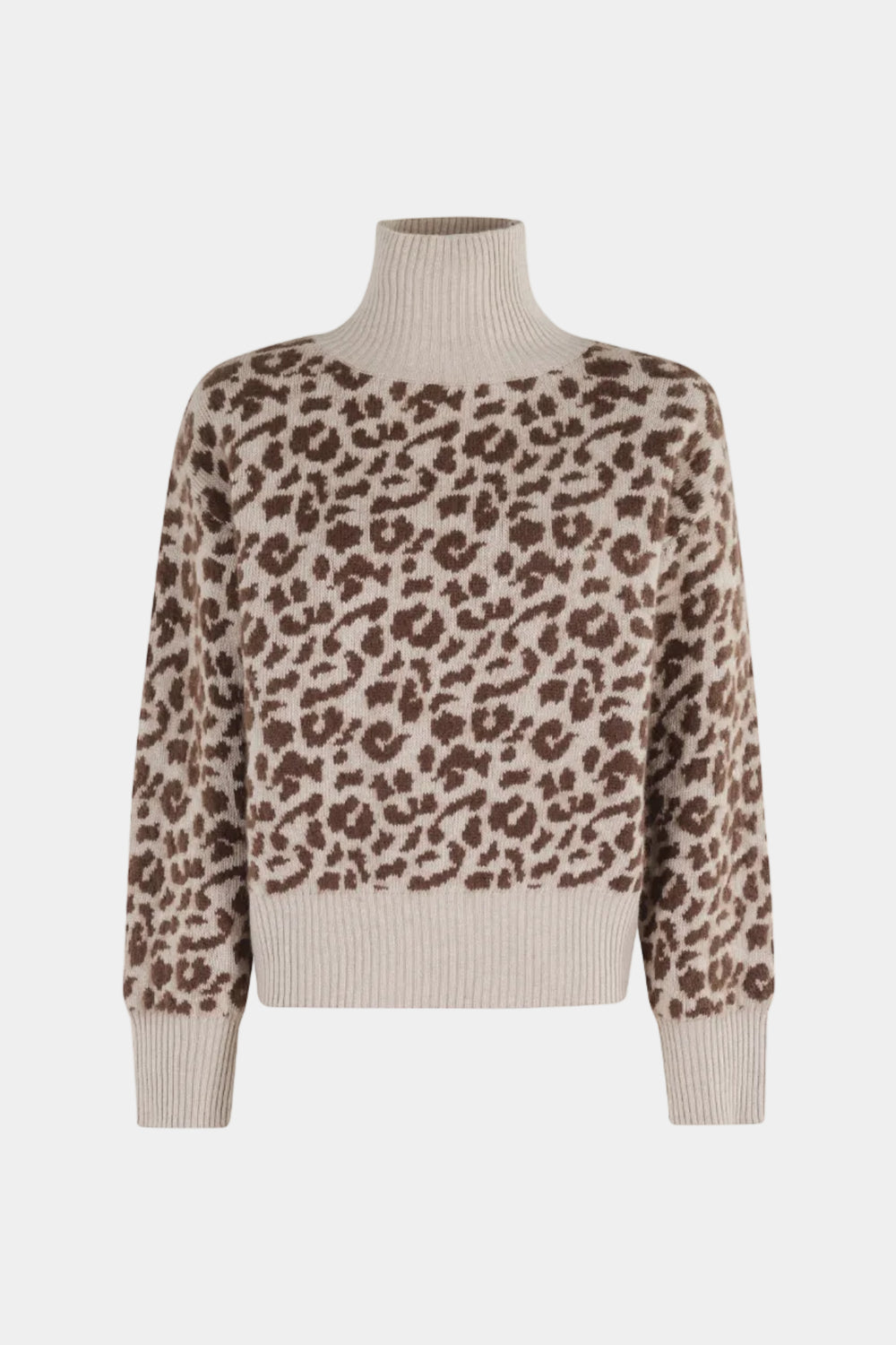 SPOTTED HIGH NECK SWEATER