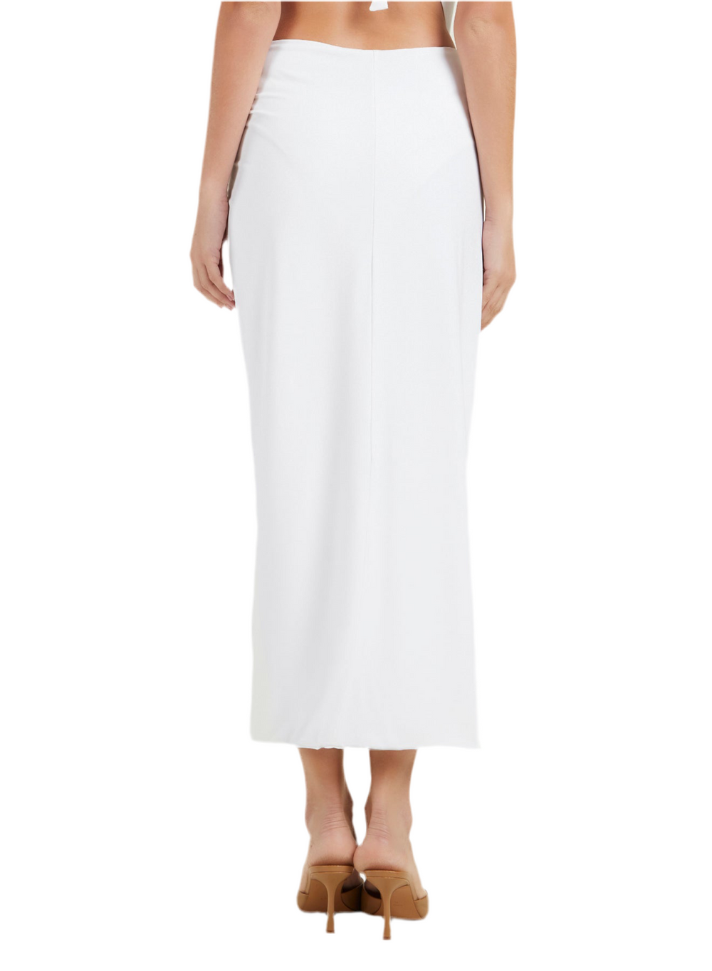 WHITE LONG SKIRT COVER-UP