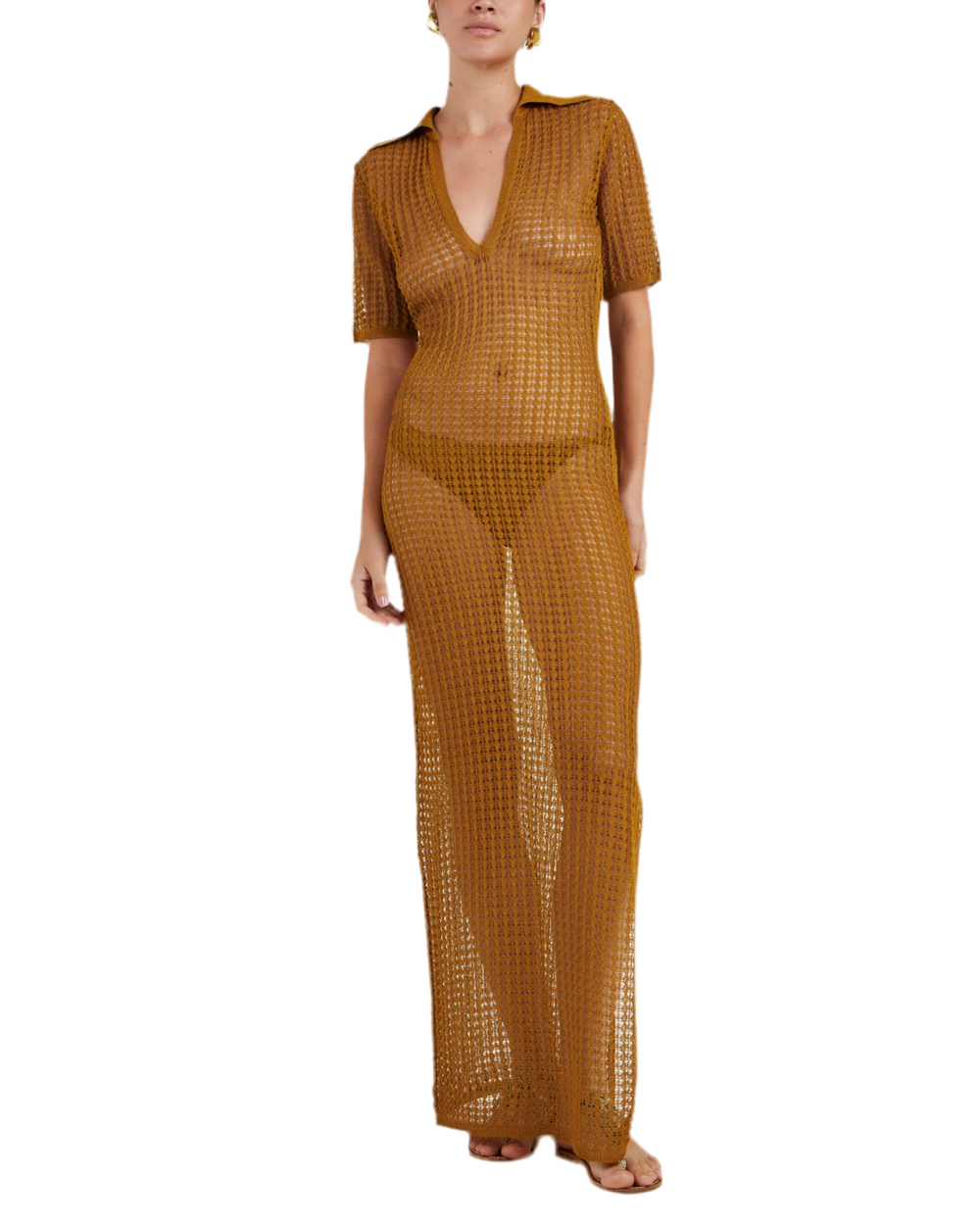 AMBER FLEXAGE POLO LONG DRESS