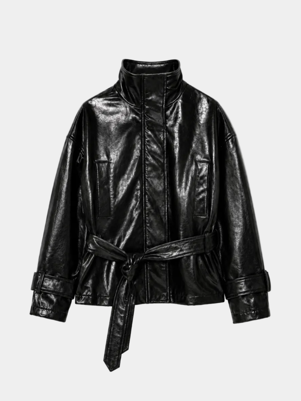 BOMBER PELLE METALLO