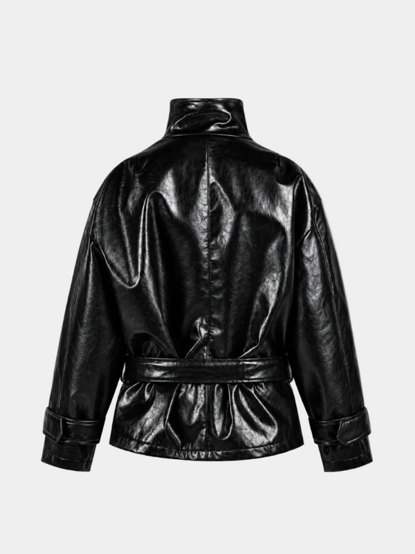 BOMBER PELLE METALLO