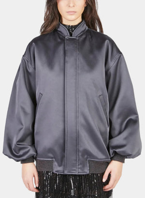 BOMBER IN RASO UNITO