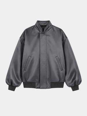 BOMBER IN RASO UNITO