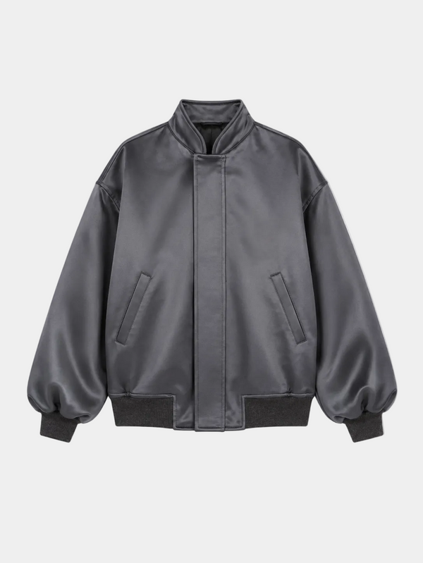 BOMBER IN RASO UNITO