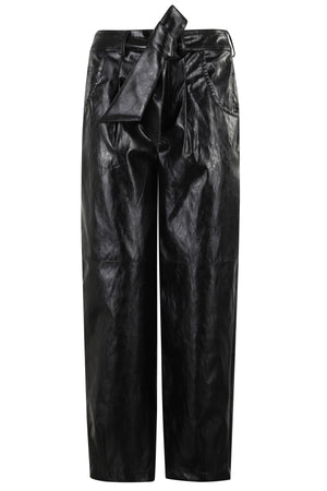 PANTALONE BALLOON PELLE METALLO