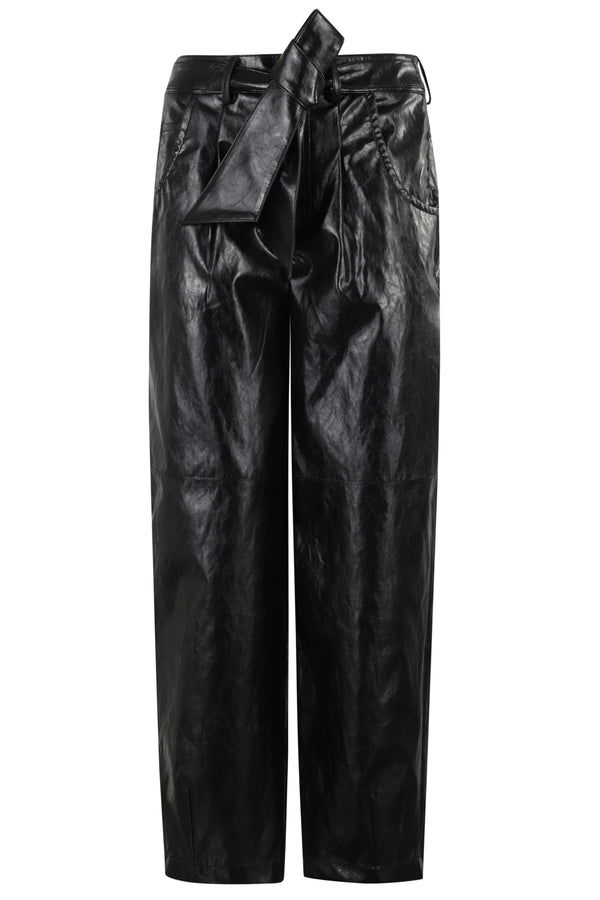 PANTALONE BALLOON PELLE METALLO