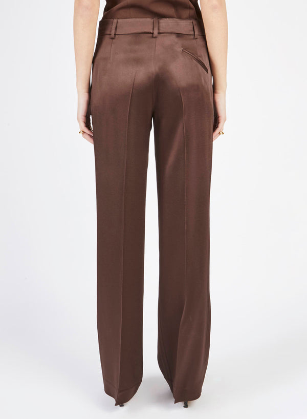 PANTALONE AMPIO IN RASO UNITO