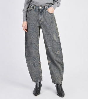 JEANS BALLOON DENIM SABBIATO