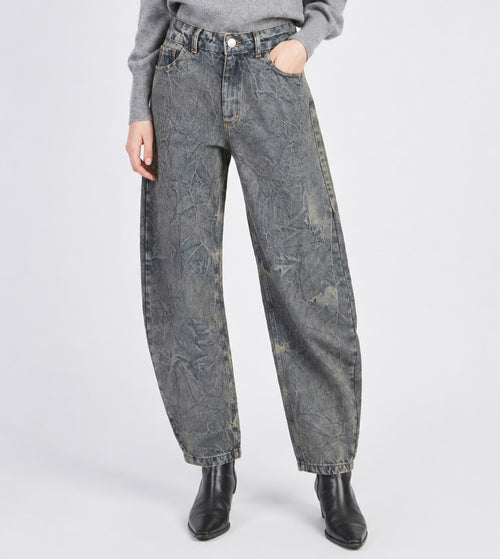 JEANS BALLOON DENIM SABBIATO