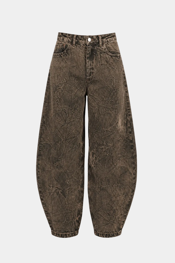 JEANS BALOON DENIM SABBIATO