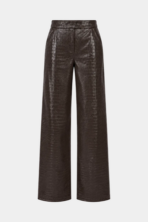 PANTALONE CARRY OVER 100% PELLE STAMPA COCCO
