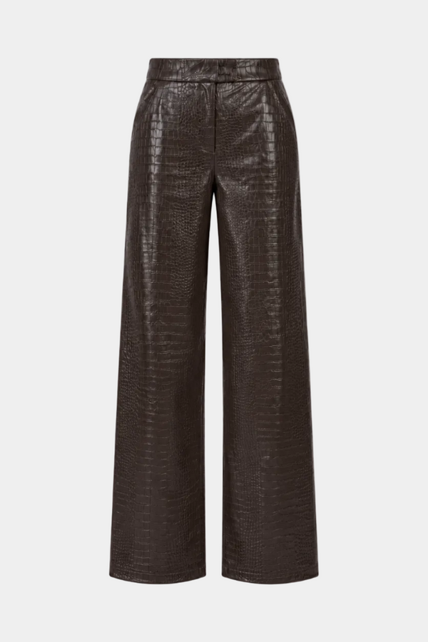 PANTALONE CARRY OVER 100% PELLE STAMPA COCCO
