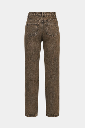 JEANS GAMBA DRITTA DENIM SABBIATO