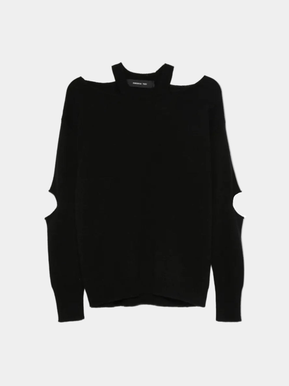 MAGLIA MISTO CASHMERE CUT GIROCOLLO