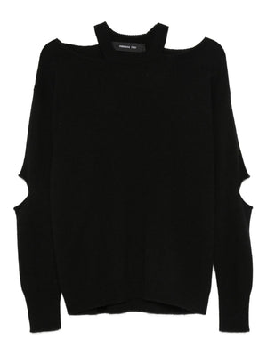 MAGLIA MISTO CASHMERE CUT GIROCOLLO