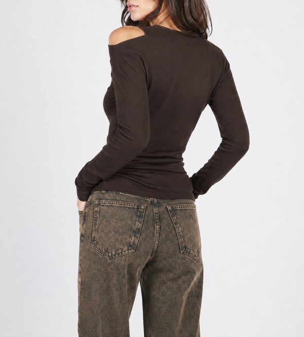 MAGLIA CUT OFF CON FUSCIACCA