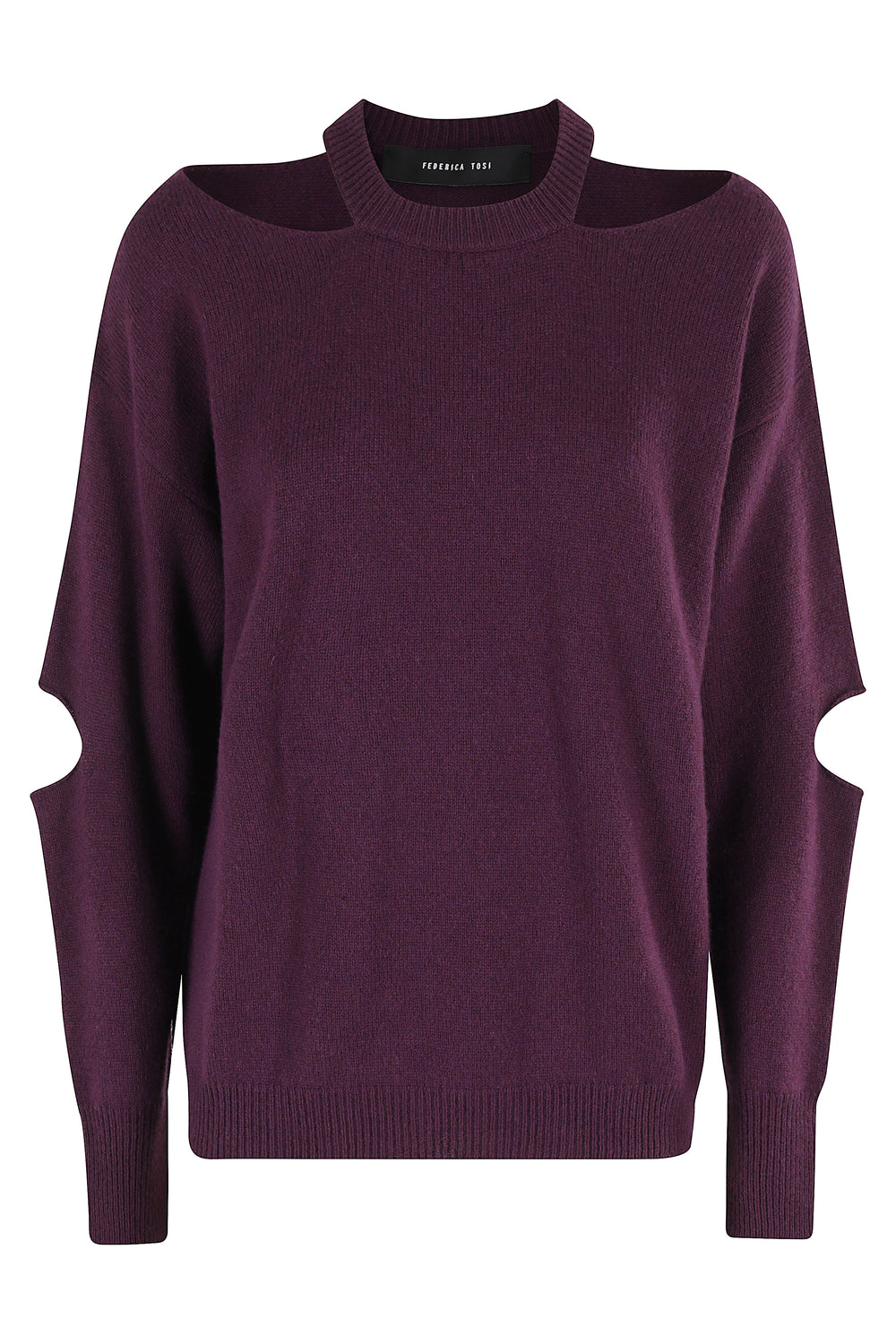 MAGLIA MISTO CASHMERE CUT GIROCOLLO