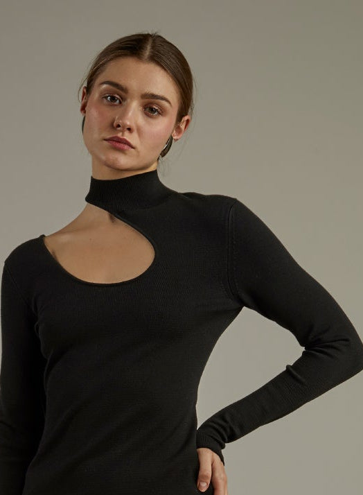 VISCOSE CUT SWEATER