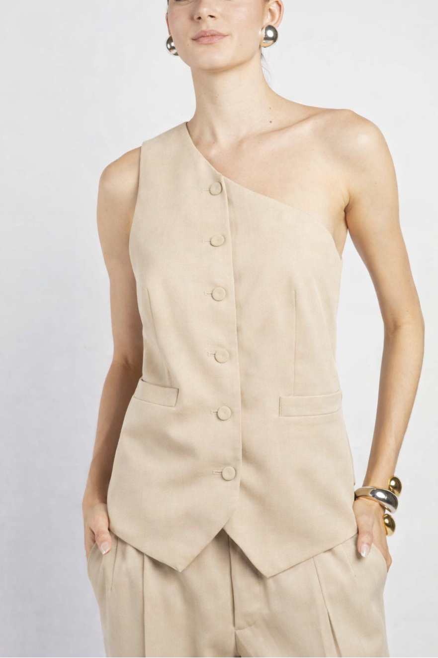 GILET MONOSPALLA IN CANVAS