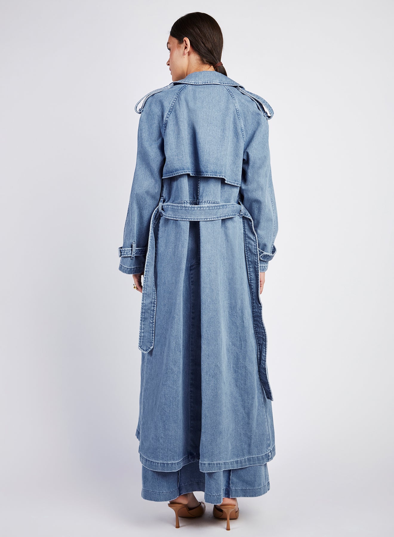 TRENCH DENIM AZZURRO