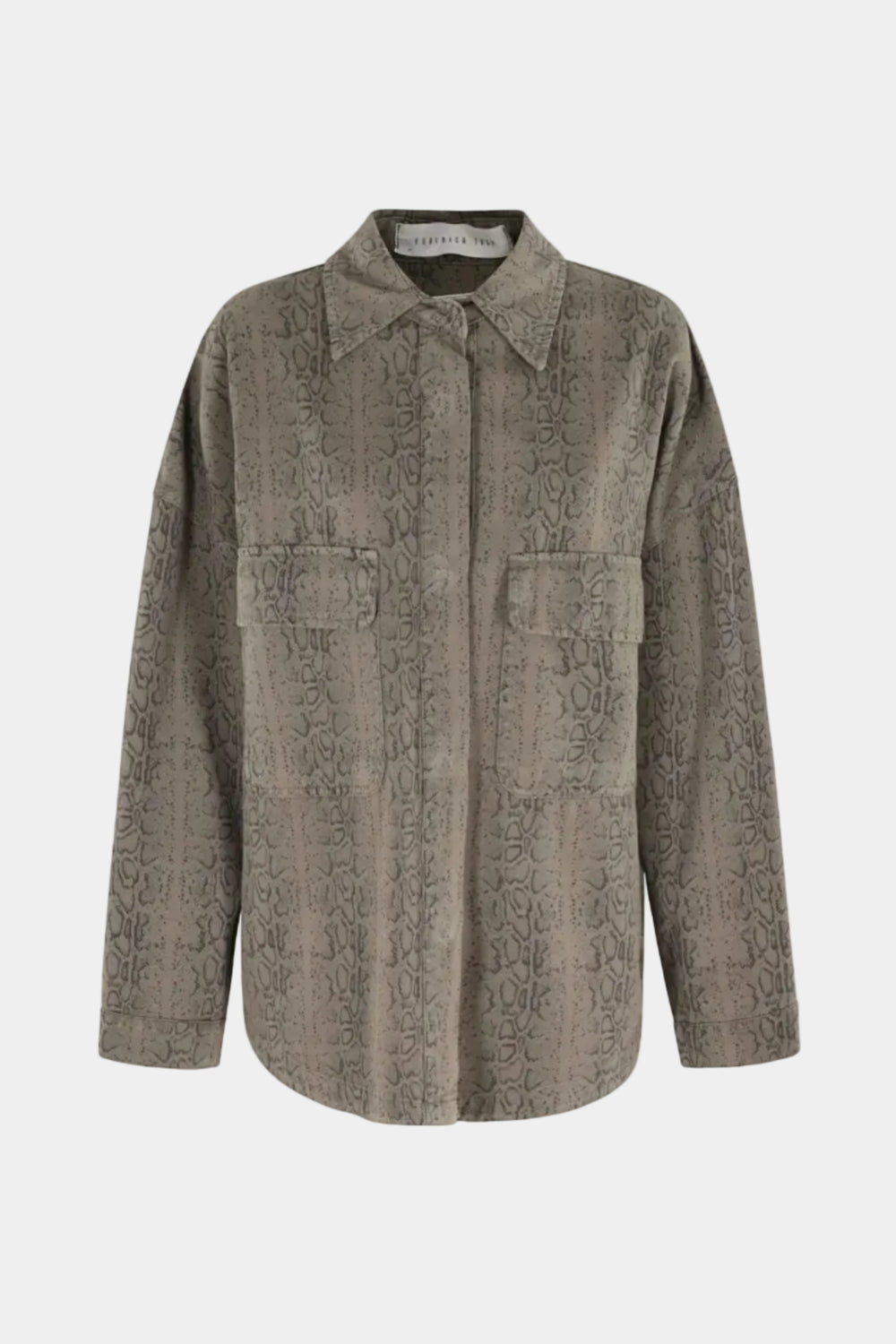 GIACCA CAMICIA DENIM PITONATO MILITY