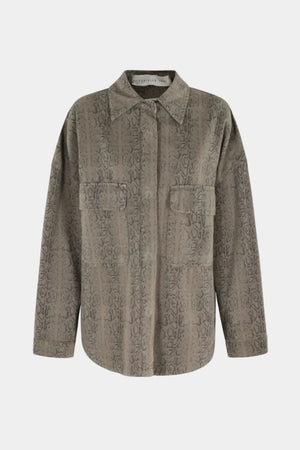 GIACCA CAMICIA DENIM PITONATO MILITY
