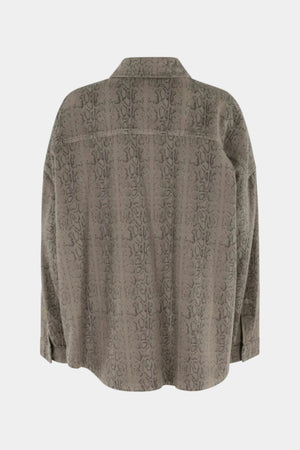 GIACCA CAMICIA DENIM PITONATO MILITY