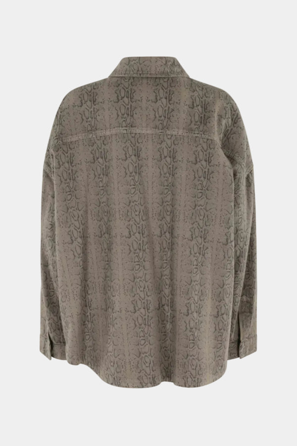 GIACCA CAMICIA DENIM PITONATO MILITY