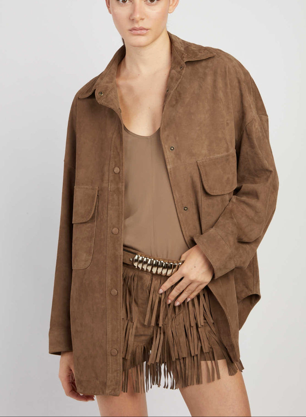 GIACCA CAMICIA SUEDE