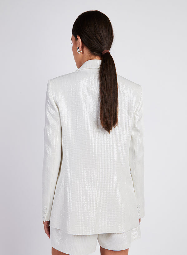 RAFFIA SEQUINED BLAZER