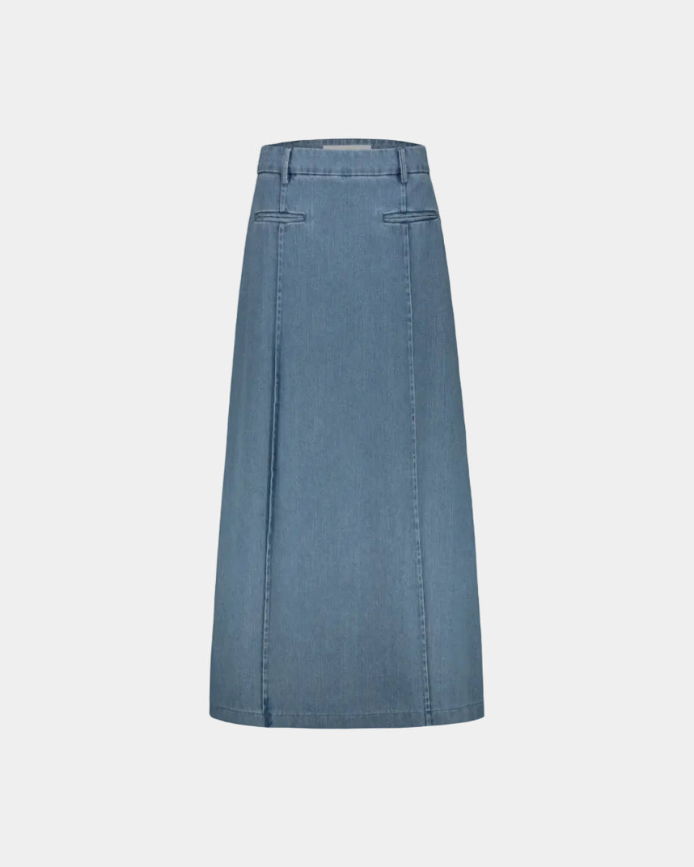 LONG LIGHT BLUE DENIM SKIRT