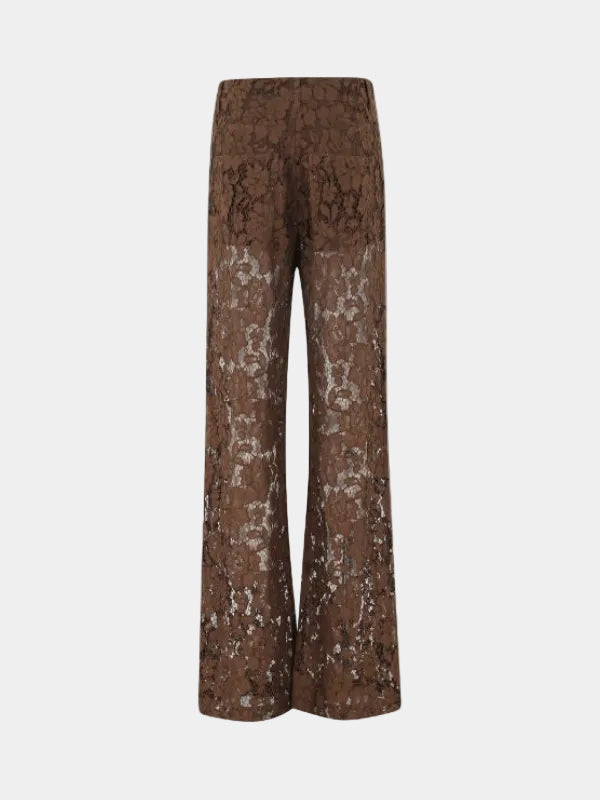 PANTALONI 5 TASCHE IN PIZZO