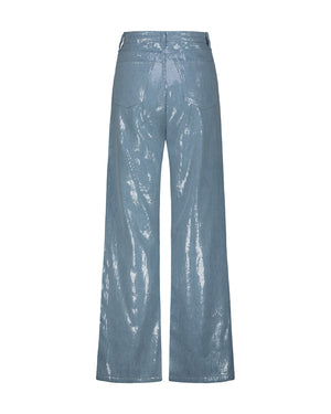 SEQUINED DENIM JEANS