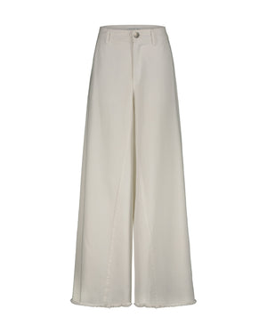 JEANS WIDE BULL DENIM BIANCO